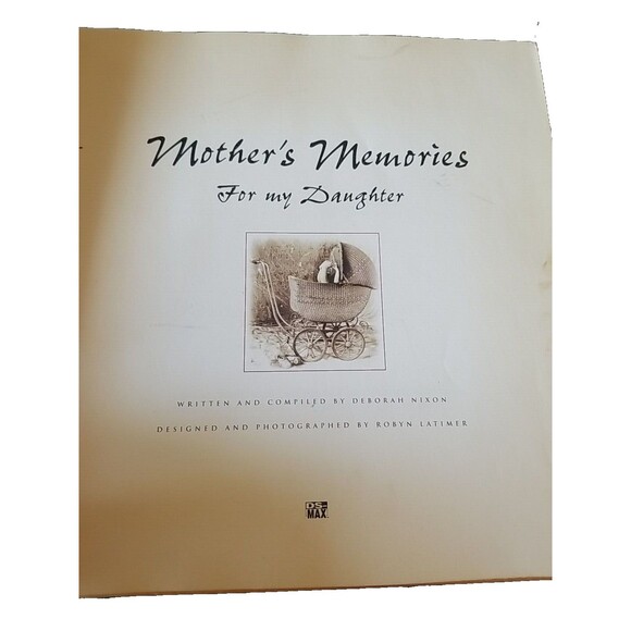 Mother's Memories for My Daughter-Book New Unused- Beautiful Sentimental - Picture 8 of 9